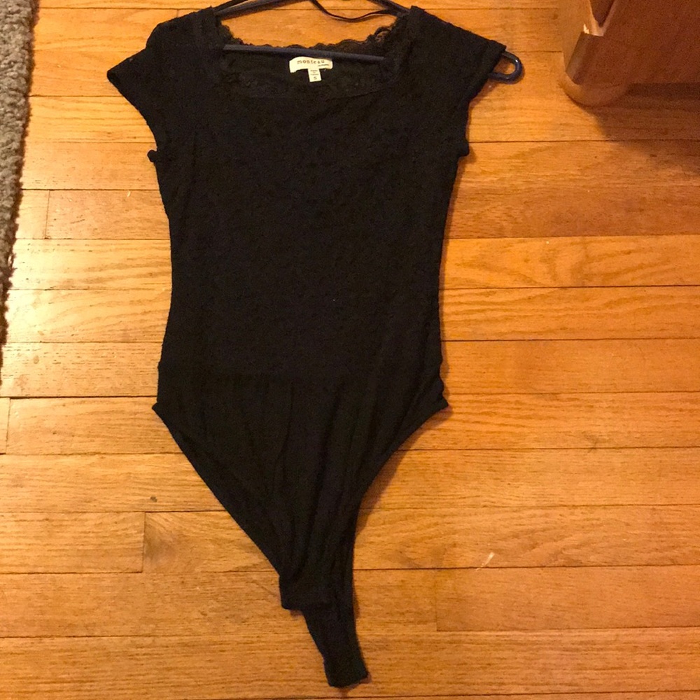 Black lace bodysuit